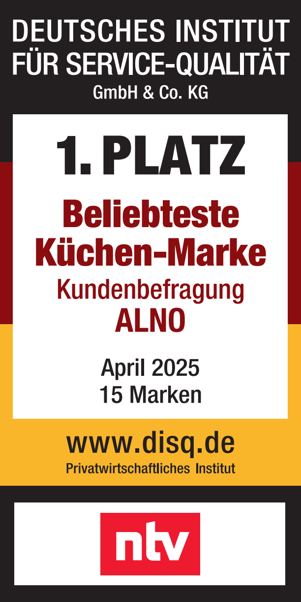 1. Platz: Beliebteste Küchenmarke - Kundenbefragung